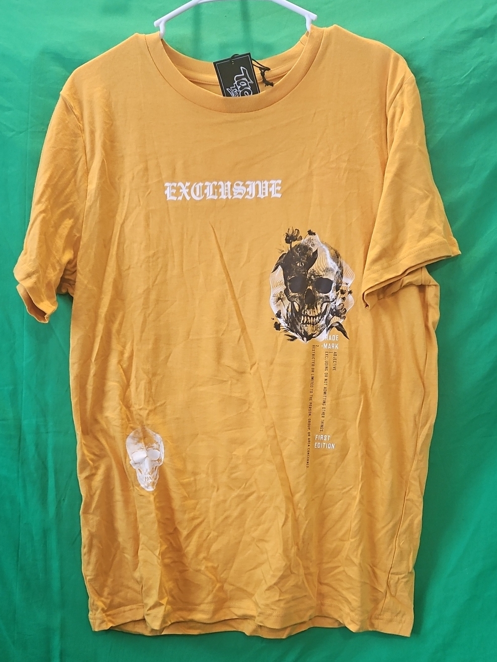 Skull Graphic Short-Sleeve Tee - Yellow